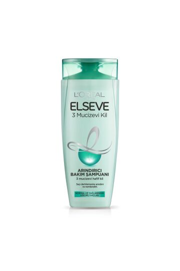 Elseve 3 Mucizevi Kil Ağırlaştırmayan Bakım Şampuanı 450 ml