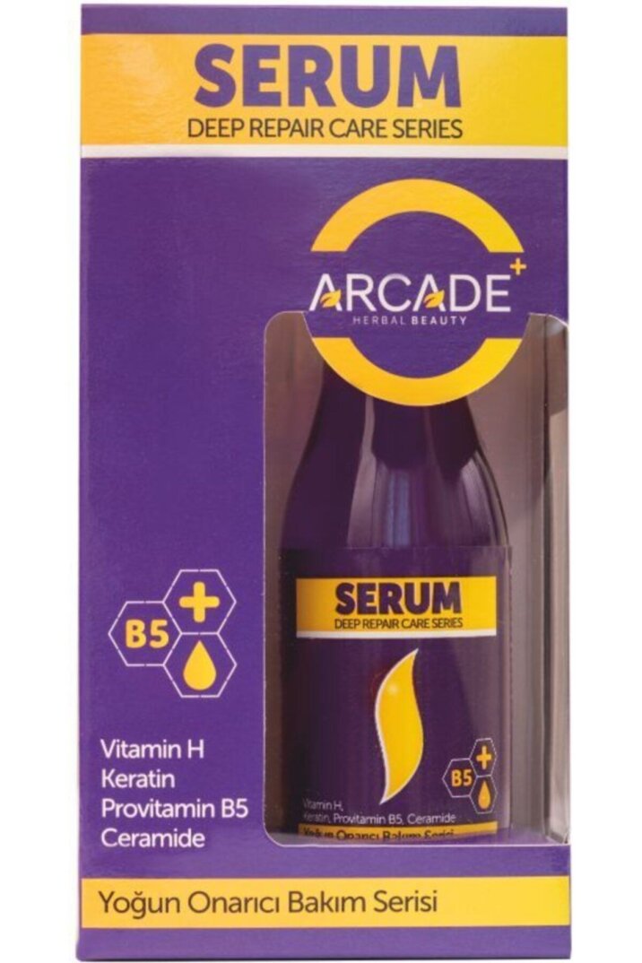 Arcade Yoğun Onarıcı Bakım Serisi ( Şampuan 500 ML Maske Serum Fön Suyu) Özel Set - 4