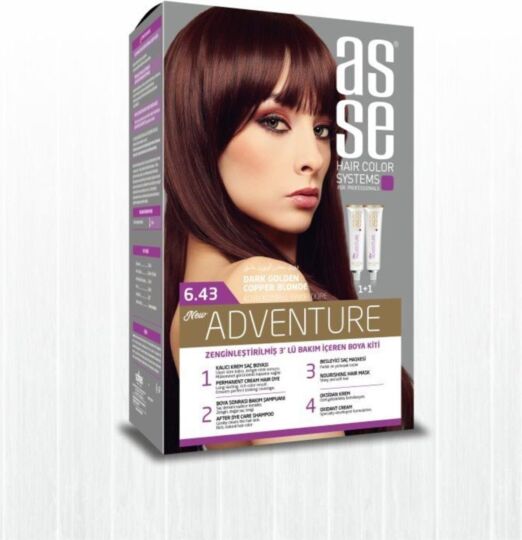 Asse Adventure Set Boya No:6.43 Koyu Kumral Bakır Dore