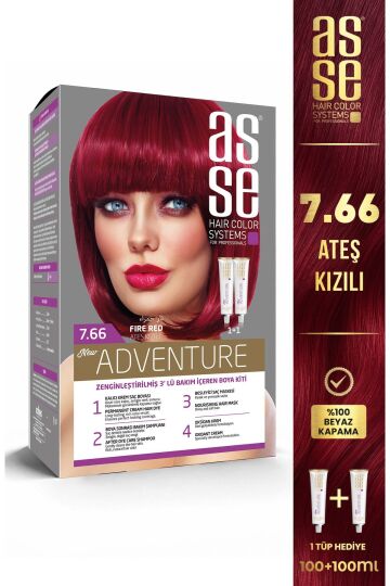 Asse Adventure Set Boya No:7.66 Ateş Kızılı