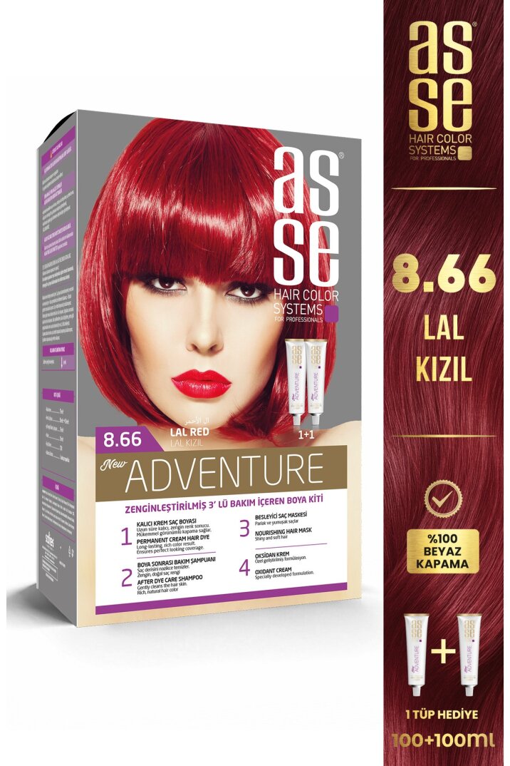 Asse Adventure Set Boya No:8.66 Lal Kızıl - 1