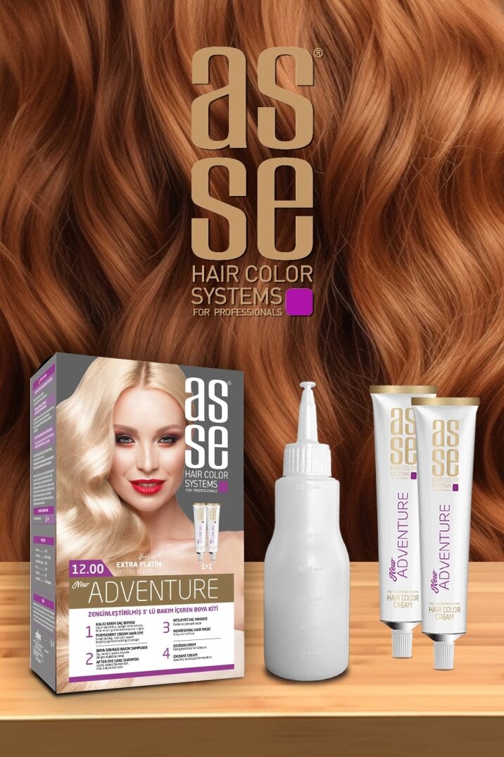 Asse Adventure Set Saç Boyası Canlı Renkler, 1+1 ikili Kullanım Seti (NO:12.00 EXTRA PLATiN) - 6