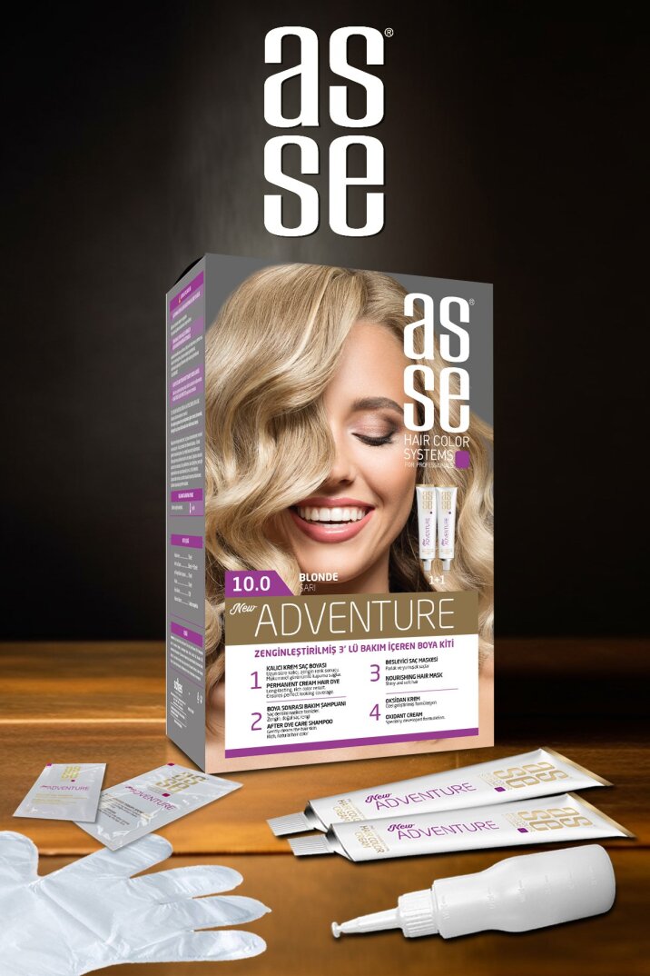 Asse Adventure Set Saç Boyası No:10.0 Sarı - 5