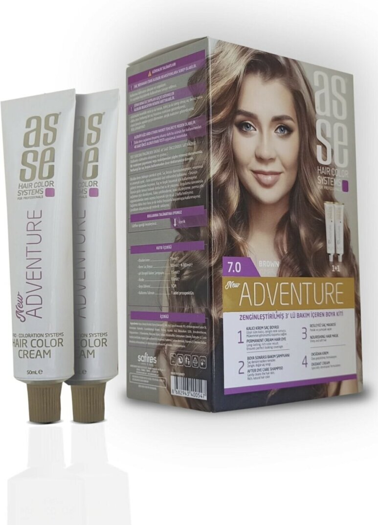 Asse Adventure Set Saç Boyası No:7.0 Kumral - 1
