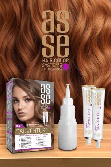 Asse Adventure Set Saç Boyası No:8.3 Açık Dore Kumral - 2
