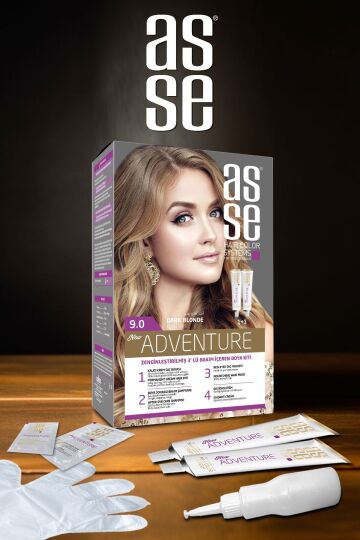 Asse Adventure Set Saç Boyası No:9.0 Koyu Sarı - 4