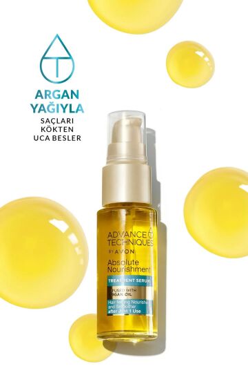 Avon Advance Techniques Fas Argan Yağı İçeren Besleyici Saç Serumu 30ml - 2