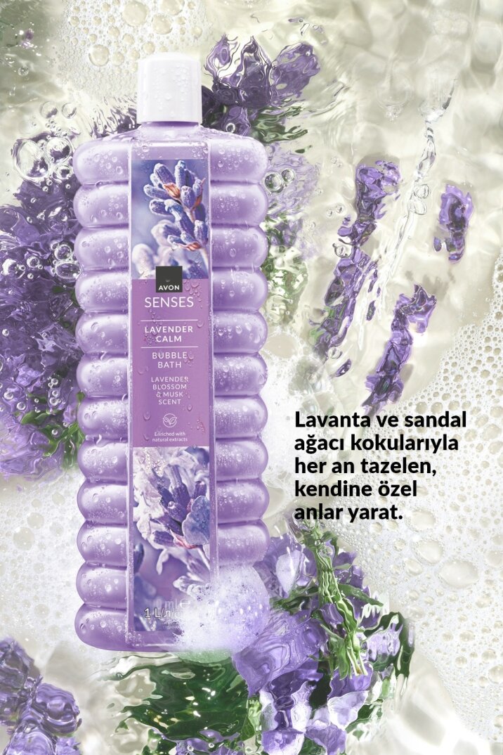 Avon Senses Lavender Calm Lavanta Kokulu Banyo Köpüğü 1 Lt. - 3