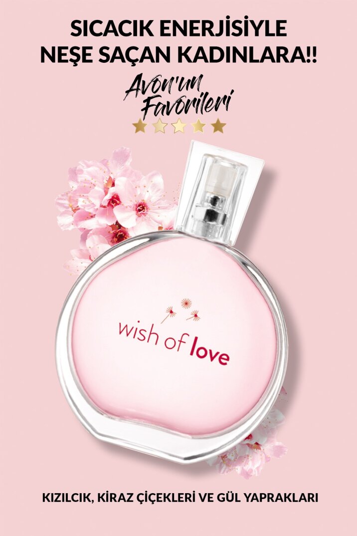 Avon Wish Of Love Kadın Parfüm Edt 50 Ml. Üçlü Set - 4
