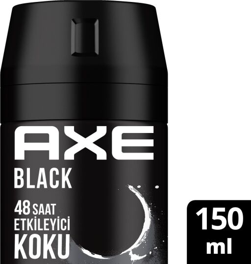 Axe Erkek Deodorant & Bodyspray Black 48 Saat Etkileyici Koku Vücut Spreyi 150 ml