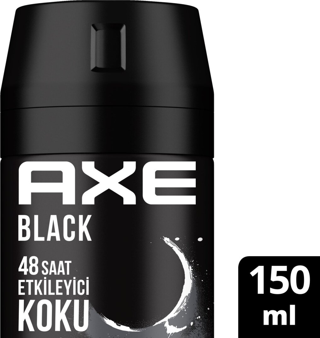Axe Erkek Deodorant & Bodyspray Black 48 Saat Etkileyici Koku Vücut Spreyi 150 ml - 1