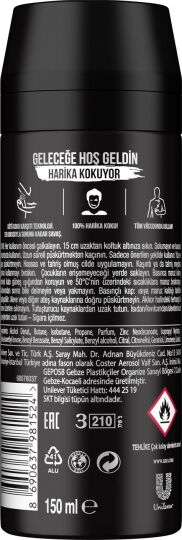 Axe Erkek Deodorant & Bodyspray Black 48 Saat Etkileyici Koku Vücut Spreyi 150 ml - 9