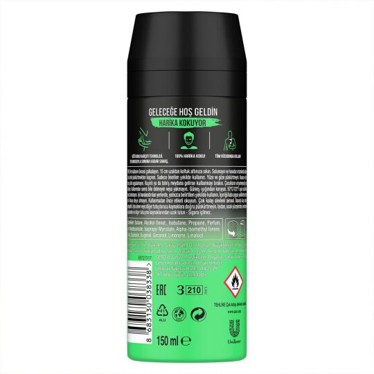 Axe Erkek Sprey Deodorant Jungle Fresh 48 Saat Etkileyici Koku 150 ml - 9