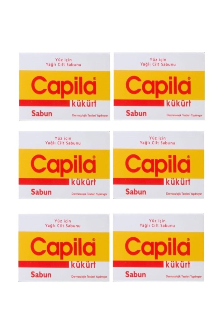 Capila Kükürtlü Sabun 90 gr 6 Kutu - 1