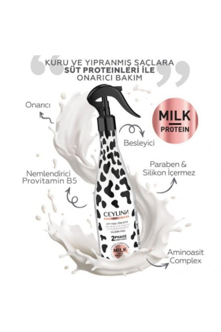 Ceylinn Milk Protein Fön Suyu Çift Fazlı Sıvı Saç Kremi 400 ML - 1