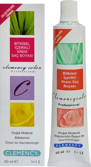 Clemency Color 6.1 Koyu Küllü Kumral Bitkisel Saç Boyası 60 ml