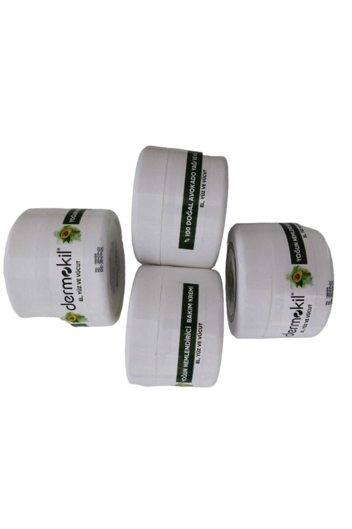 Dermokil %100 Doğal Avokado Ve Kil El Yüz Ve Vucut Kremi 4 Adet (300*4=1200 Ml) - 1