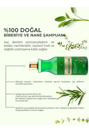 Dermokil %100 Doğal Biberiye Saç Güçlendirici Şampuan 400 ml - 4