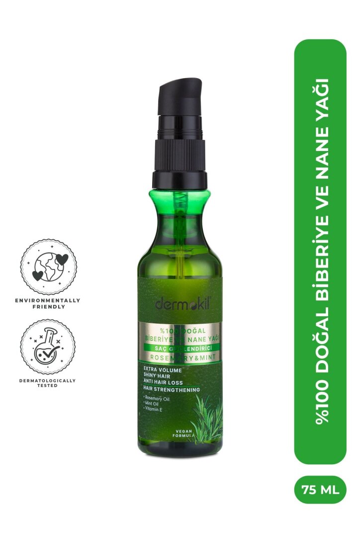 Dermokil %100 Doğal Biberiye ve Nane Yağı 75 ml - 1