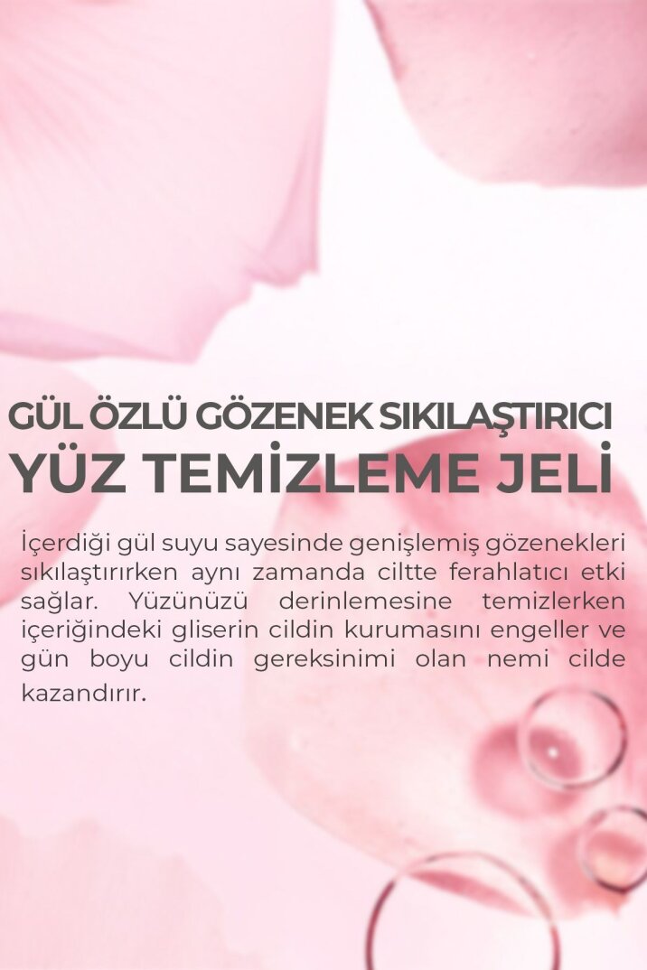 Dermokil %100 Doğal Gül Suyu Canlandırıcı Nemlendirici Yüz Temizleme Jeli - 5