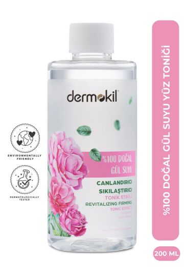 Dermokil %100 Doğal Gül Suyu Canlandırıcı Sıkılaştırıcı Tonik