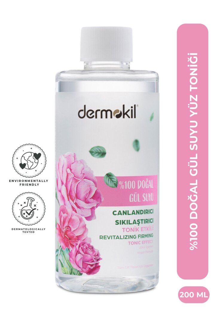 Dermokil %100 Doğal Gül Suyu Canlandırıcı Sıkılaştırıcı Tonik - 1
