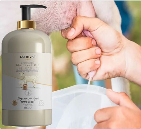 DERMOKİL 4 ADET DERMOKİL 500 ML KEÇİ SÜTLÜ JEL SABUN SÜPER PAEKO PAKET - 2