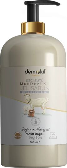DERMOKİL 4 ADET DERMOKİL 500 ML KEÇİ SÜTLÜ JEL SABUN SÜPER PAEKO PAKET - 4