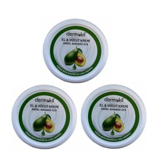 Dermokil Avakado Yağlı El Kremi 220 ML x 3