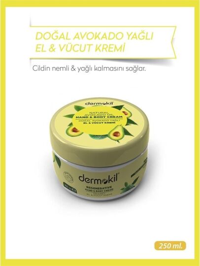 Dermokil Avokado Özlü El ve Vücut Kremi 250 ml - 2