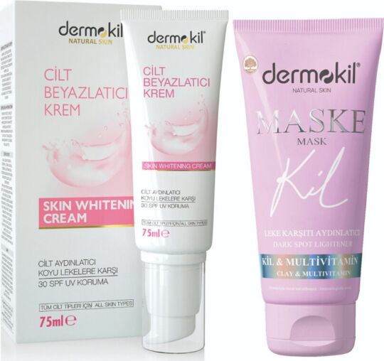 Dermokil Beyazlatıcı Krem ve Leke Karşıtı Aydınlatıcı Maske
