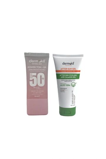 Dermokil Cilt Tonu Eşitleyici Güneş Koruyucu Yüz Kremi 50 Spf 50 ml  Rahatlatıcı Jel 100 ml