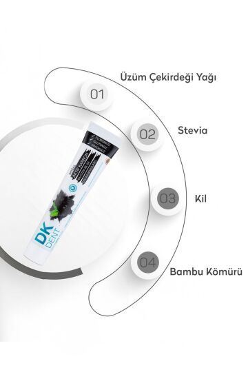 Dermokil Dk Dent Aktif Karbon Florürsüz Diş Macunu 75 ml 2'li Set - 2
