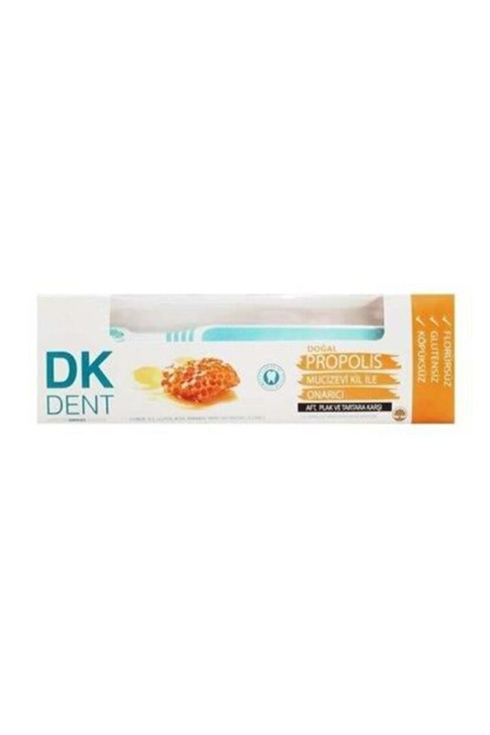 Dermokil Dk Dent Propolis Onarıcı Diş Macunu + Diş Fırçası 75 Ml 8697916000051 - 1
