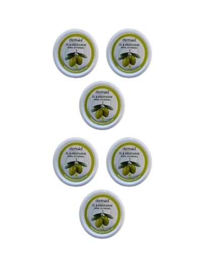 Dermokil Doğal Zeytinyağlı El Kremi 220 ml X 6 Adet 617888931115