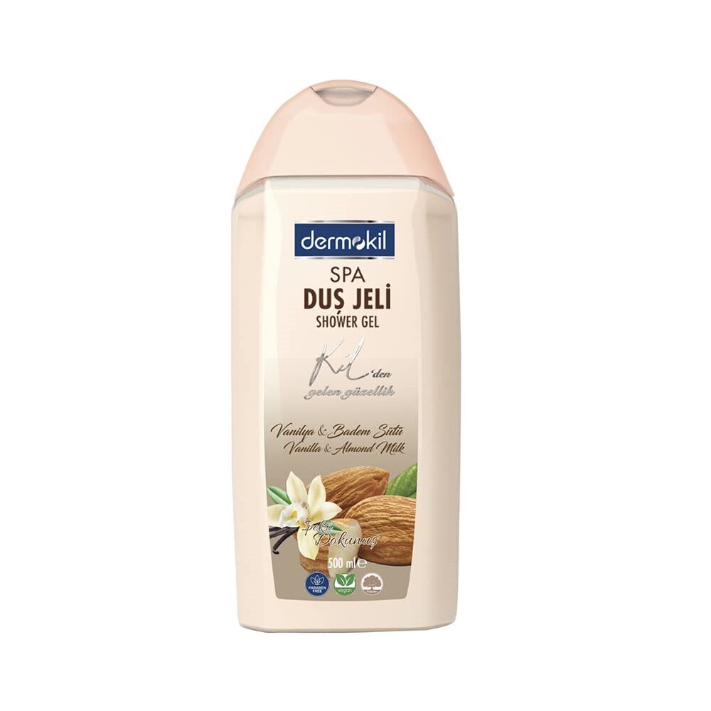 Dermokil Duş Jeli Vanilya ve Badem Sütü (500 ml) - 1