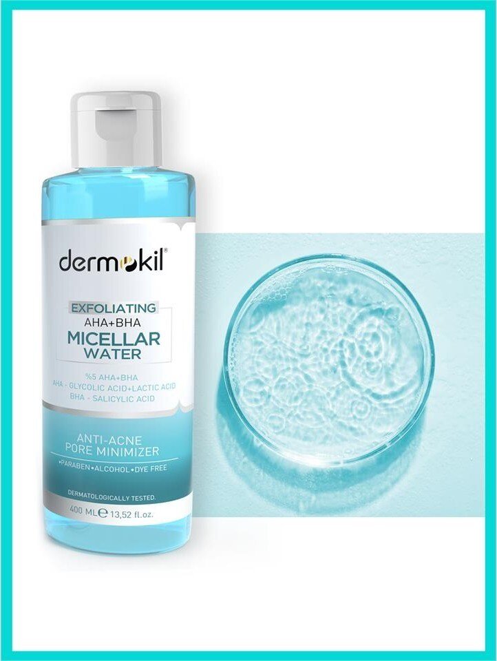 Dermokil Exfoliating Aha+Bha Niacinamide Micellar Makyaj Temizleme Suyu 400 ml - 4