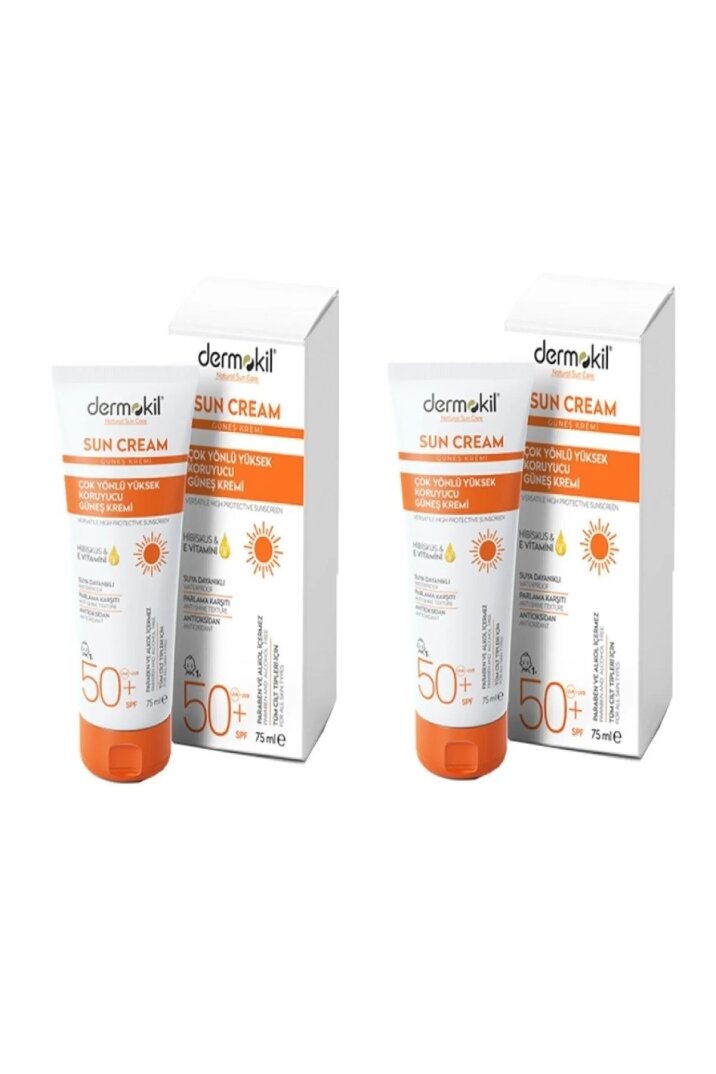 Dermokil Güneş Kremi Çok Yönlü Yüksek Koruyucu 50 Spf 75 ml X2 ADET - 1