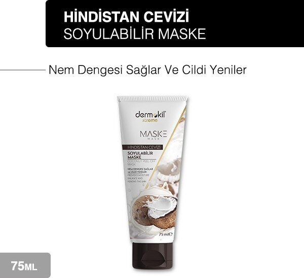 Dermokil Hindistan Cevizi Soyulabilir Maske 75 ml - 2