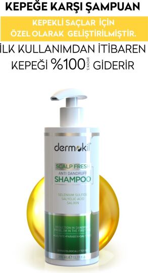Dermokil Kepeğe Karşı Şampuan 390 ml - 3