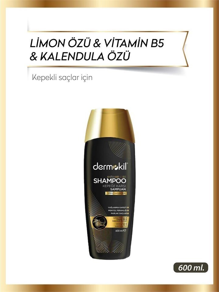 Dermokil Kepeğe Karşı Şampuan 600 ml - 3