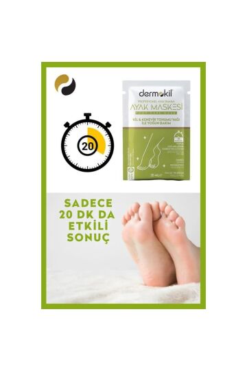 Dermokil Kil Ve Kenevir Yağlı Peeling Etkili Ayak Maskesi 35 Ml 2 ' Li Set - 2