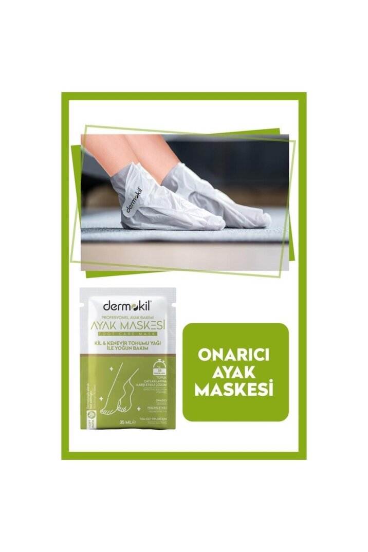 Dermokil Kil Ve Kenevir Yağlı Peeling Etkili Ayak Maskesi 35 Ml 2 ' Li Set - 3