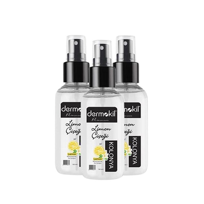 Dermokil Limon Çiçeği Sprey Kolonya 100 ml x 3 Adet - 1