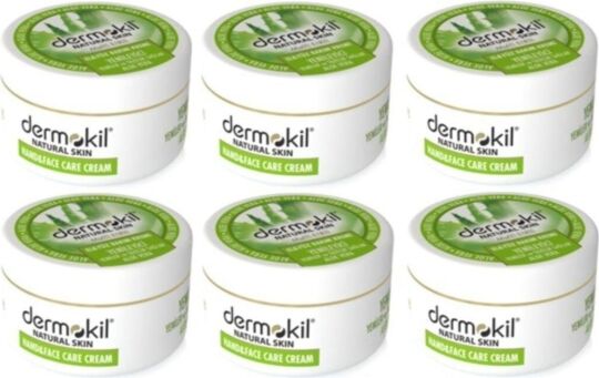 Dermokil Natural El ve Yüz Bakım Kremi Aloe Vera 300 ml x 6 Adet
