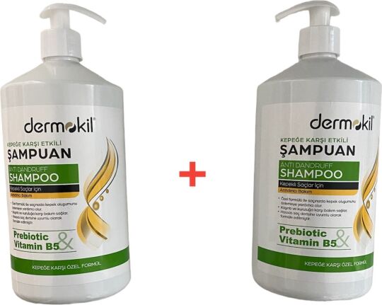 Dermokil Prebiotic Vitamin B5 Şampuan  Seti Sette 2 Adet 1000 ML Şampuan Mevcuttur - 1