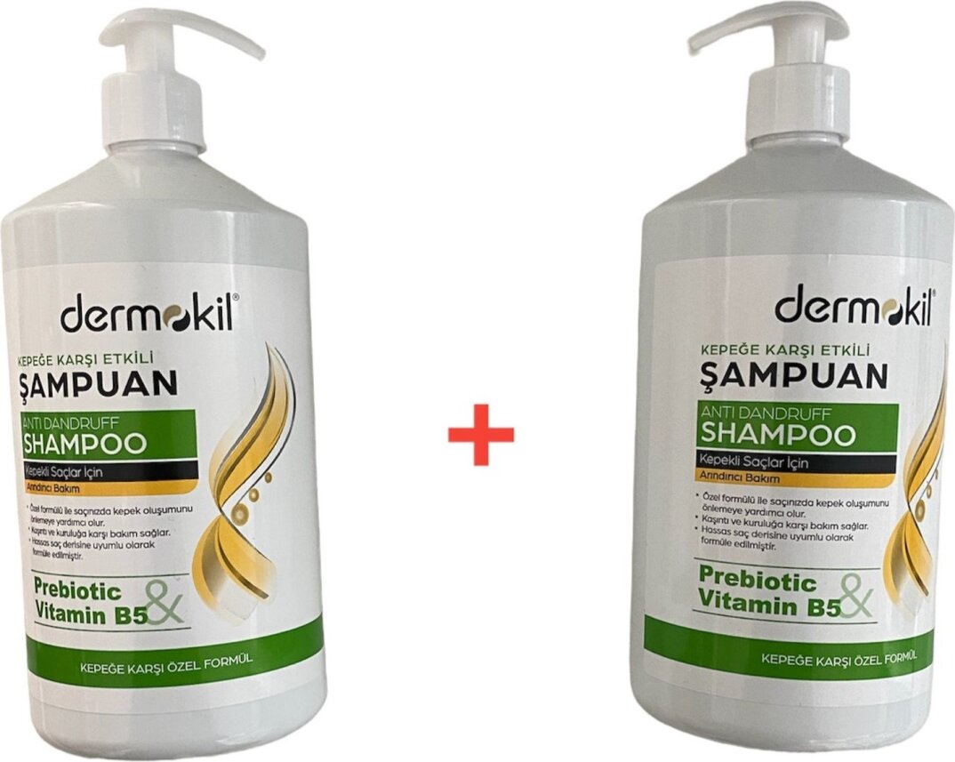 Dermokil Prebiotic Vitamin B5 Şampuan  Seti Sette 2 Adet 1000 ML Şampuan Mevcuttur - 1