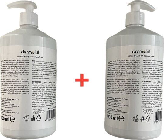 Dermokil Prebiotic Vitamin B5 Şampuan  Seti Sette 2 Adet 1000 ML Şampuan Mevcuttur - 4