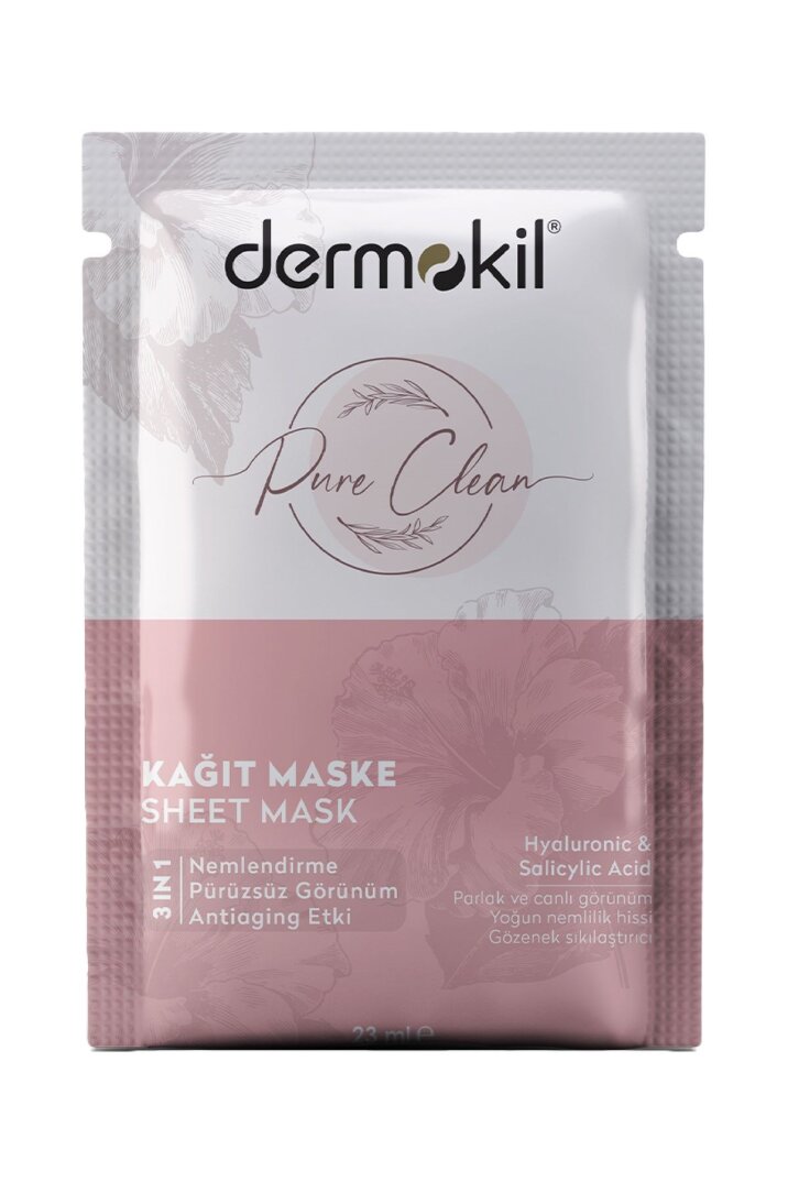 Dermokil Pure Clean 3 In 1 Kağıt Maske - 1