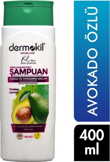 Dermokil Şampuan 400 ml Avokado Özlü Cansız ve Yıpranmış Saçlar Için 8697916003830 Şampuan